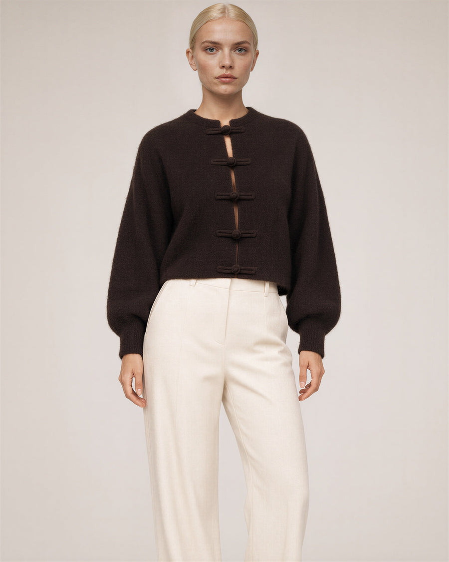 Bettina Frog Button Cardigan