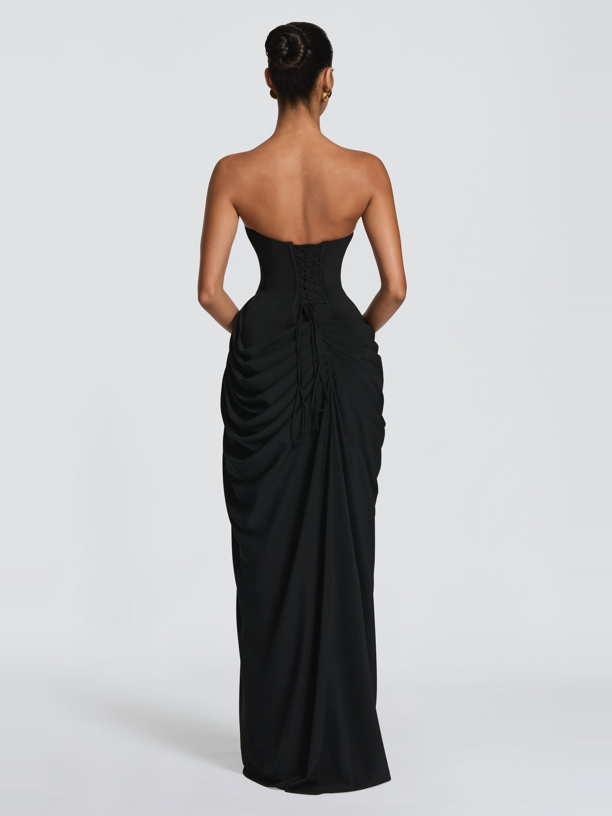 Soleil Corset Detail Maxi Dress — Svelte Chic