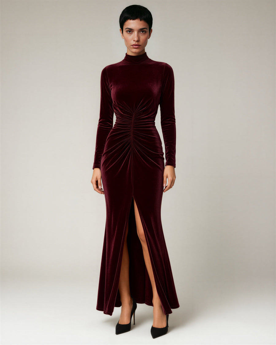 Carmela Velvet Maxi Dress