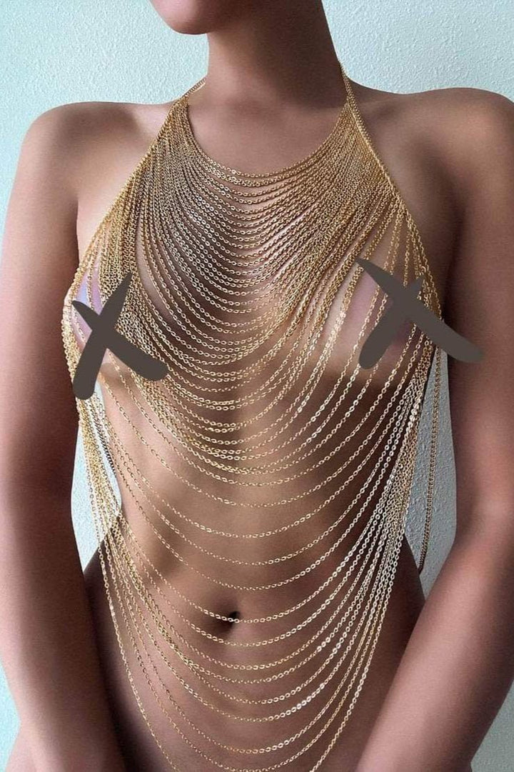 Güzellik Parıltısı: ALTIN Vücut Zinciri - AGATHA