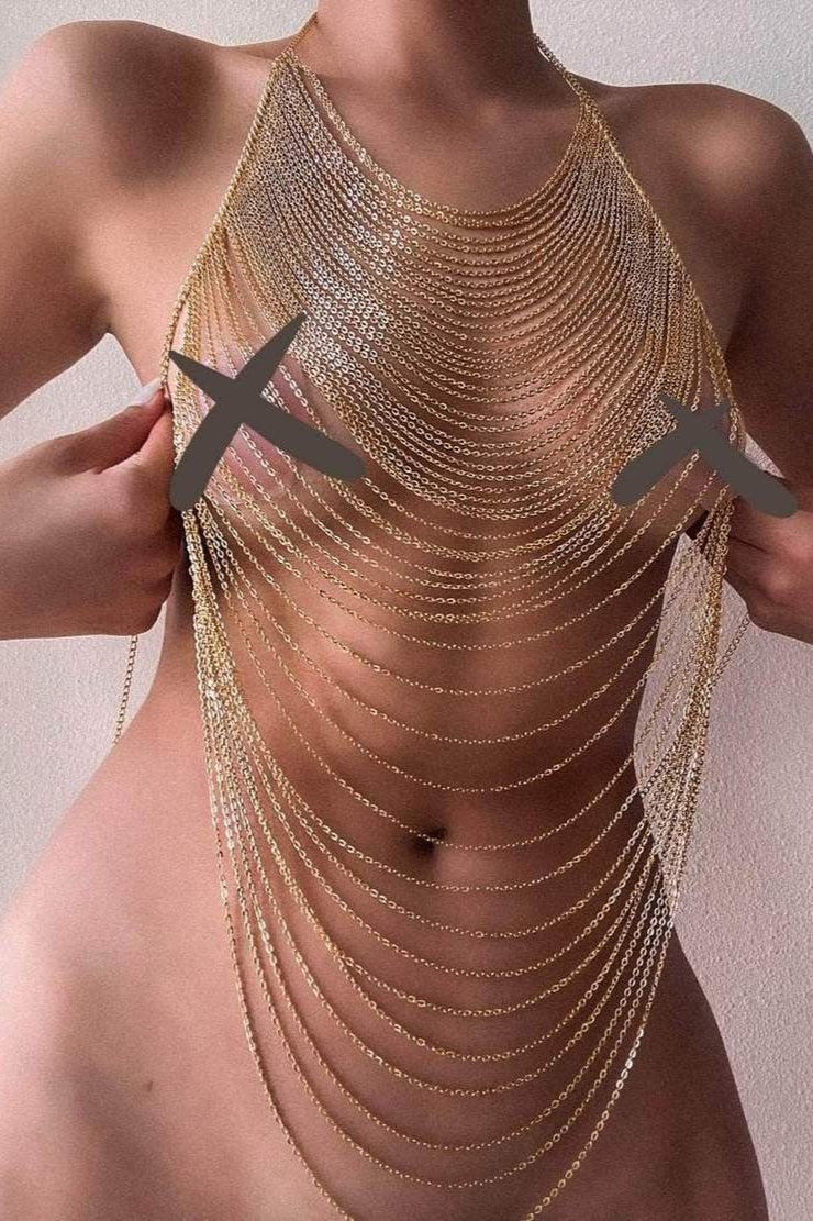 Güzellik Parıltısı: ALTIN Vücut Zinciri - AGATHA