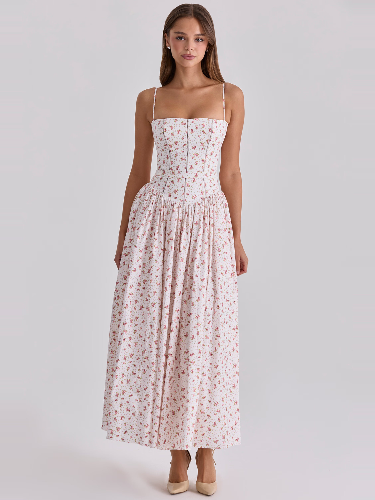 Floral Chiffon Cami Maxi Dress — Svelte Chic
