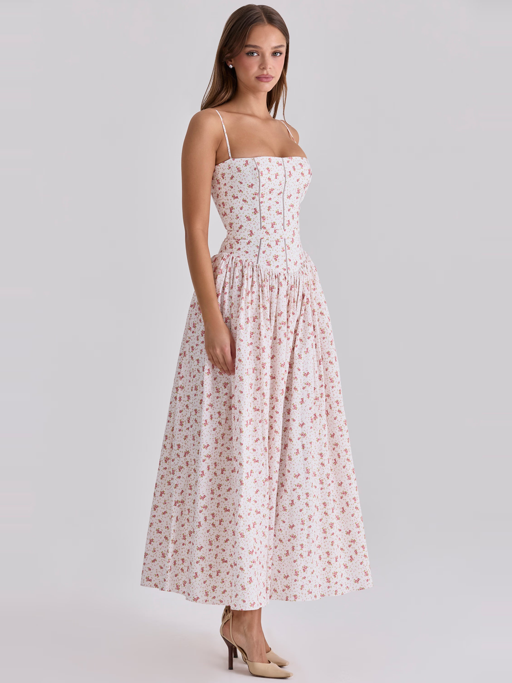 Floral Chiffon Cami Maxi Dress — Svelte Chic