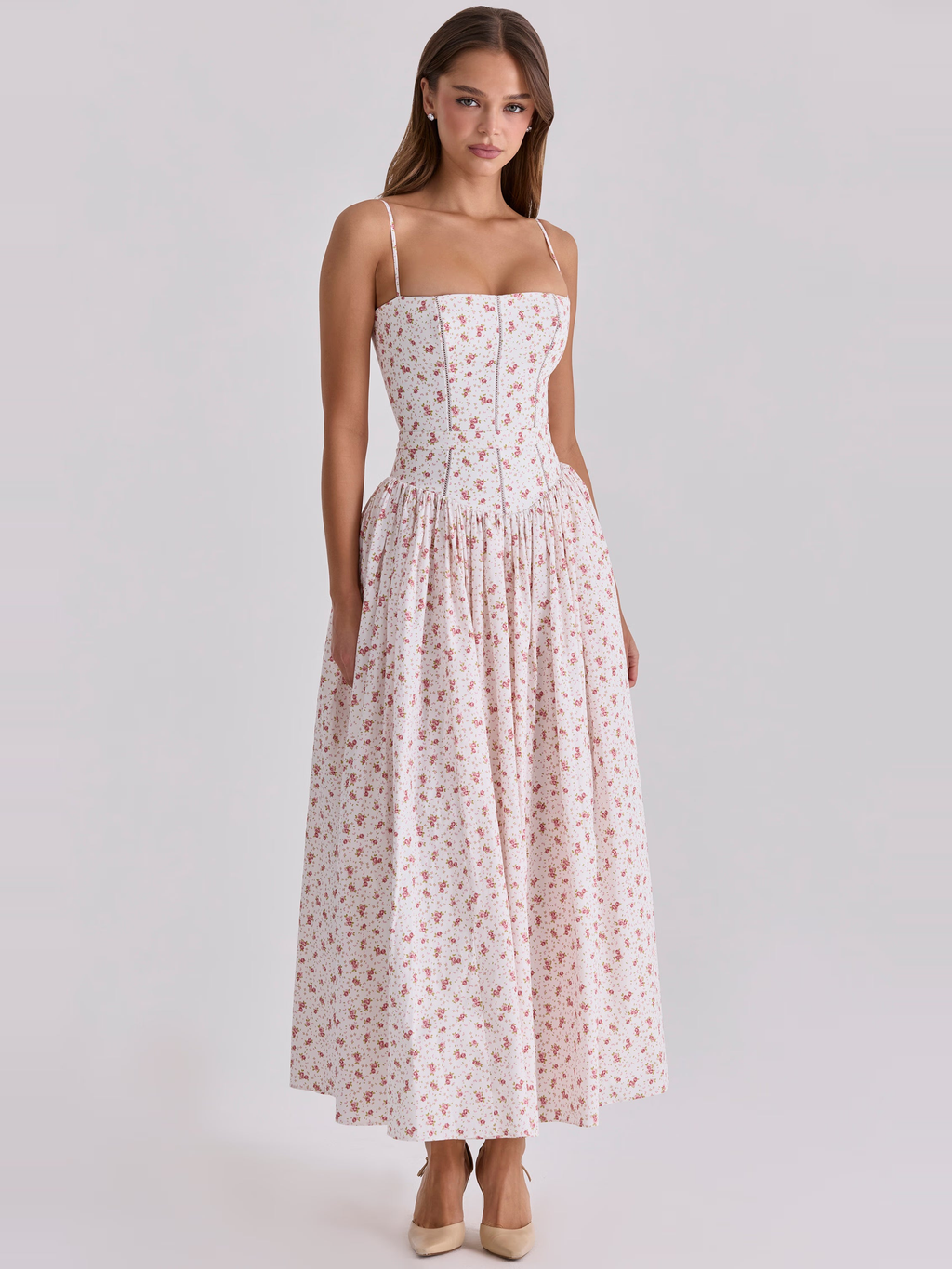 Floral Chiffon Cami Maxi Dress — Svelte Chic