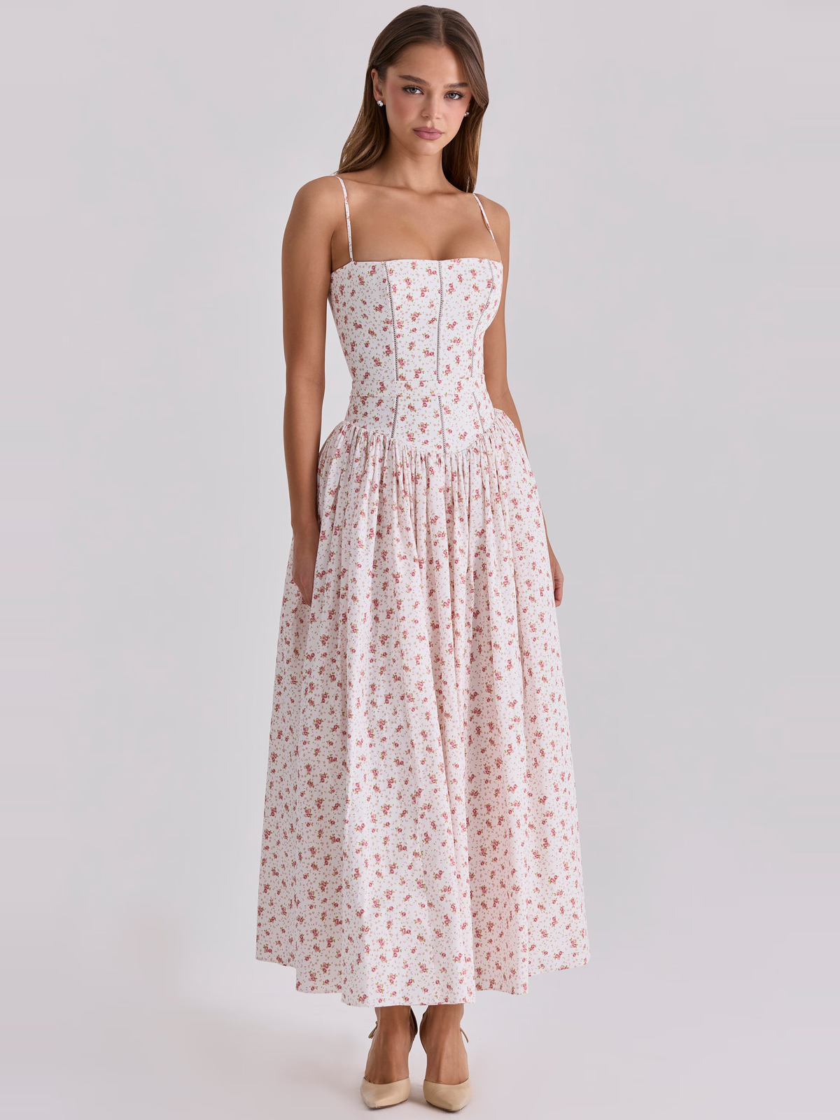 Floral Chiffon Cami Maxi Dress — Svelte Chic