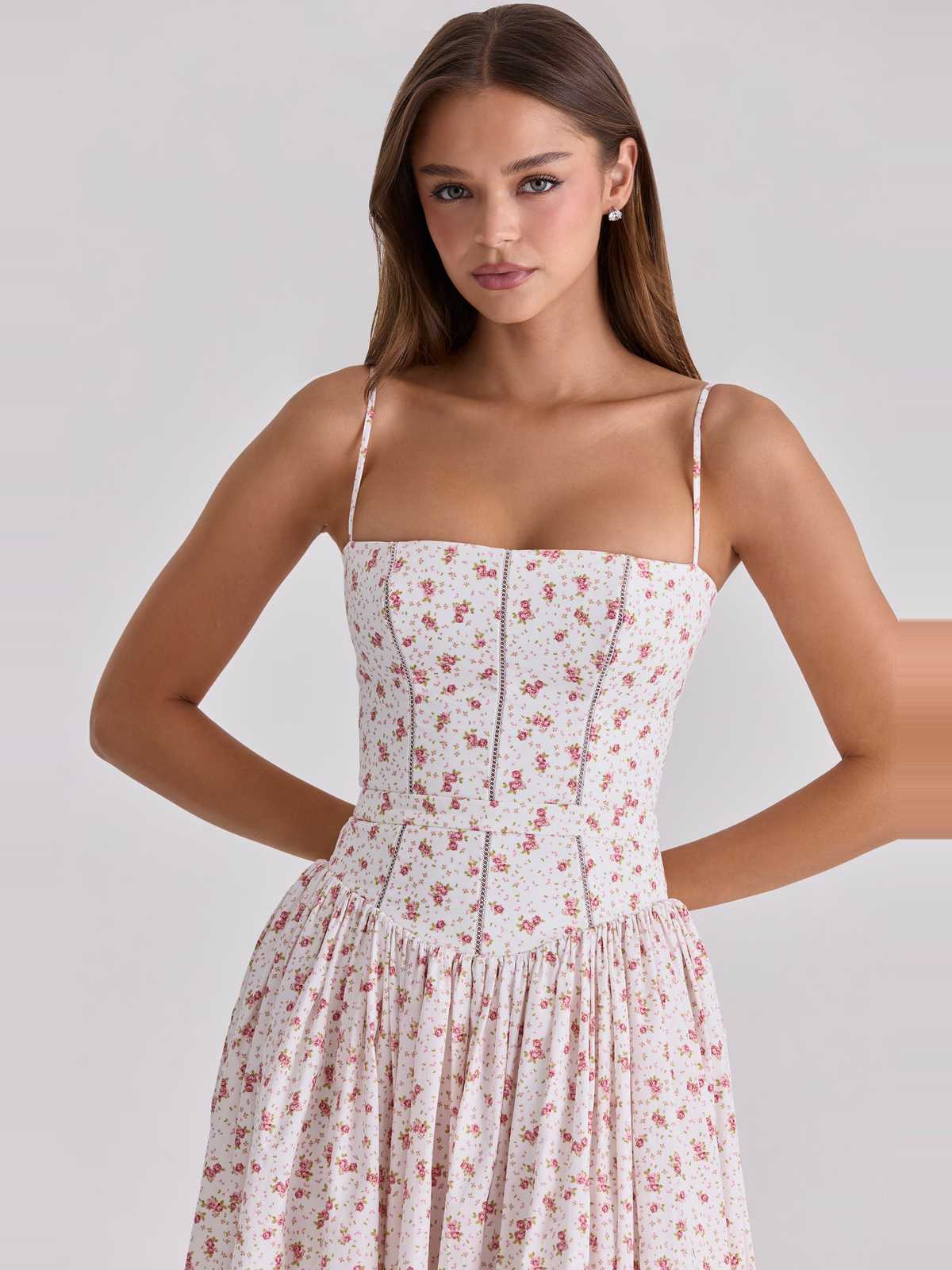 Floral Chiffon Cami Maxi Dress — Svelte Chic