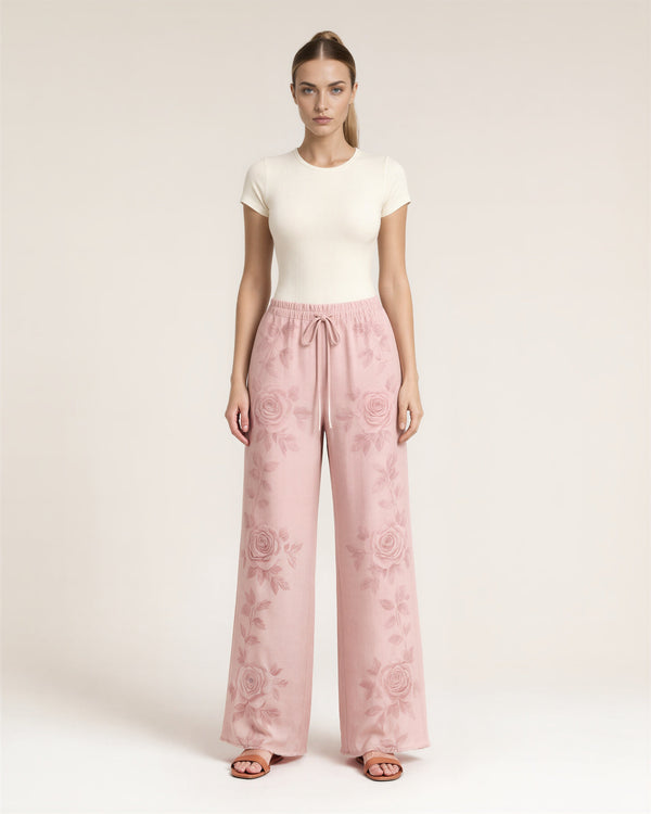 Corinna Rose Print Trousers