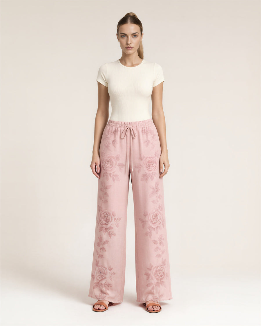 Corinna Rose Print Trousers