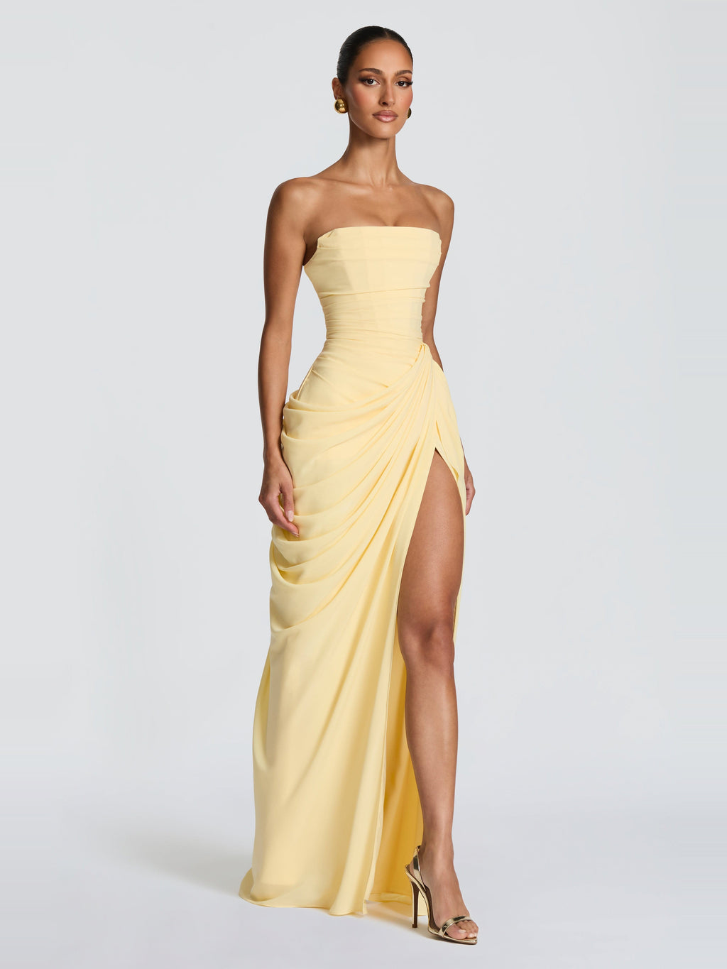 Soleil Corset Detail Maxi Dress — Svelte Chic