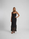 Noemia Polka Dot Maxi Dress — Svelte Chic