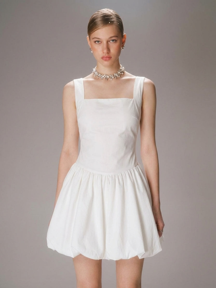 Shirred Waist Cami Mini Dress — Svelte Chic