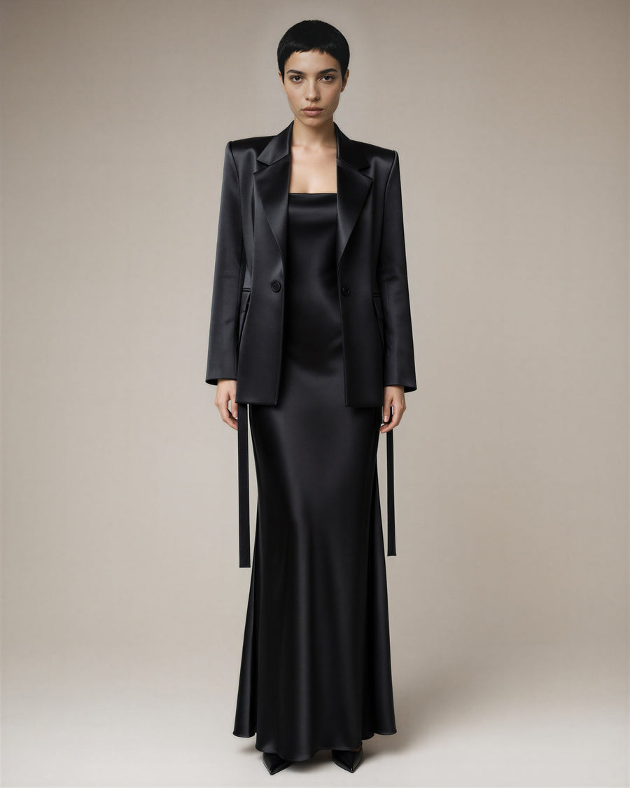 Dalila Satin Dress Set