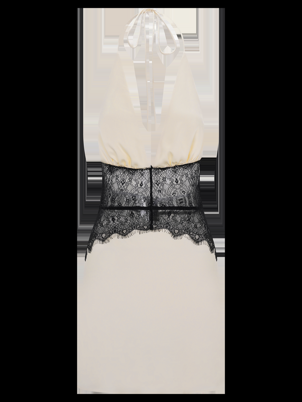 Dinah Lace Satin Mini Dress — Svelte Chic
