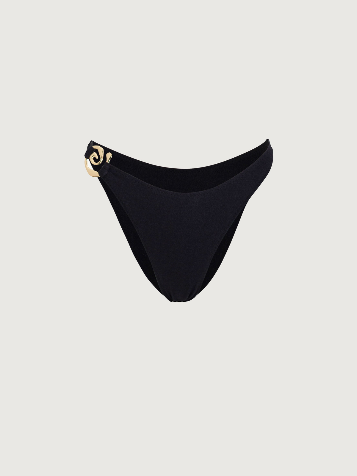 Metal Detail Bikini Set in Black — Svelte Chic