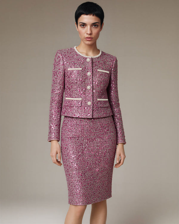 Eleonora Sequinned Tweed Set