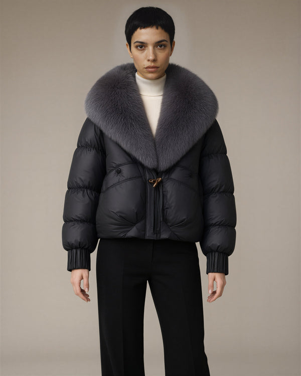 Elisa Faux Fur Collar Puffer