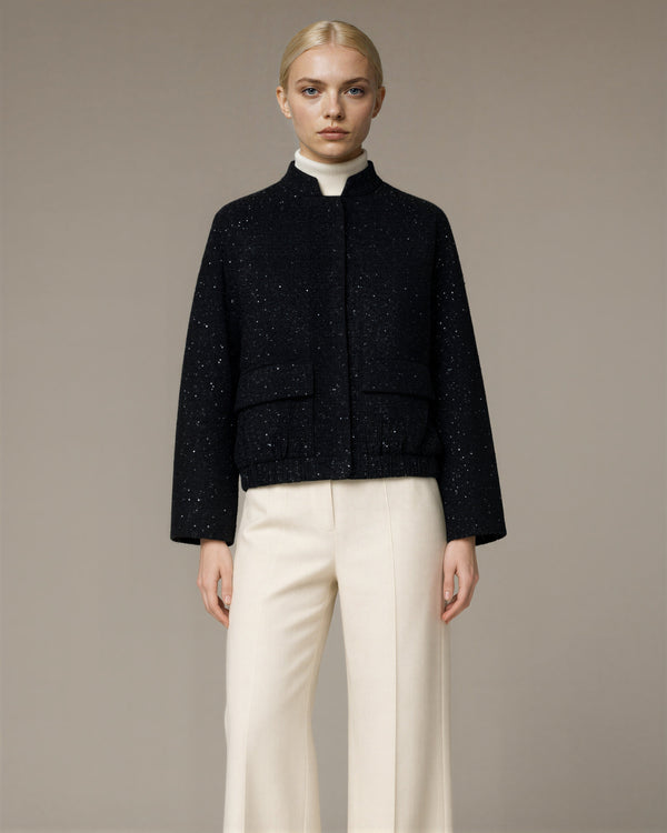 Enrica Paillette Bomber Jacket