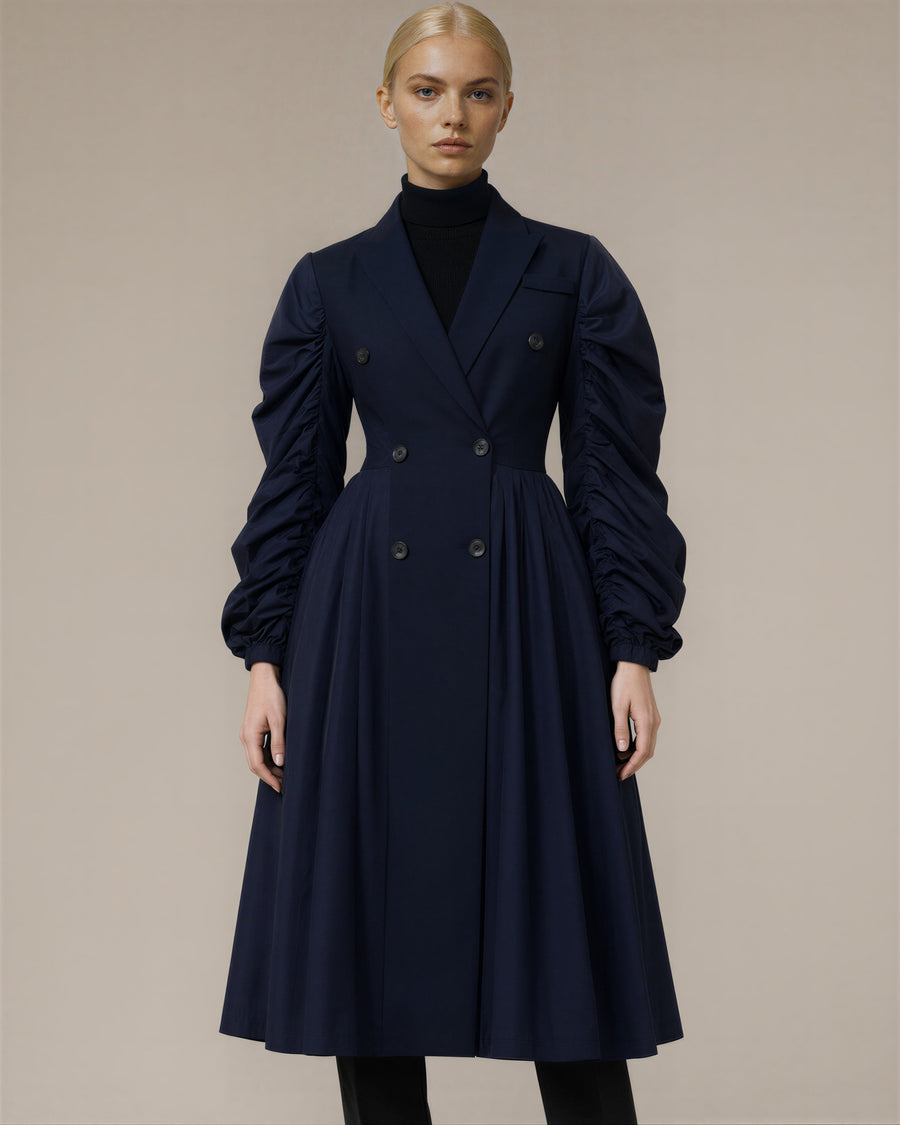 Eugenia Balloon Sleeve Trench