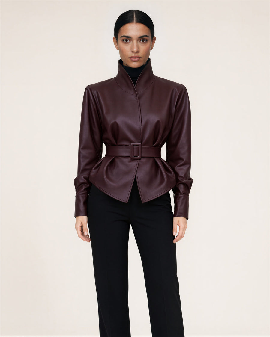 Fausta Faux Leather Jacket