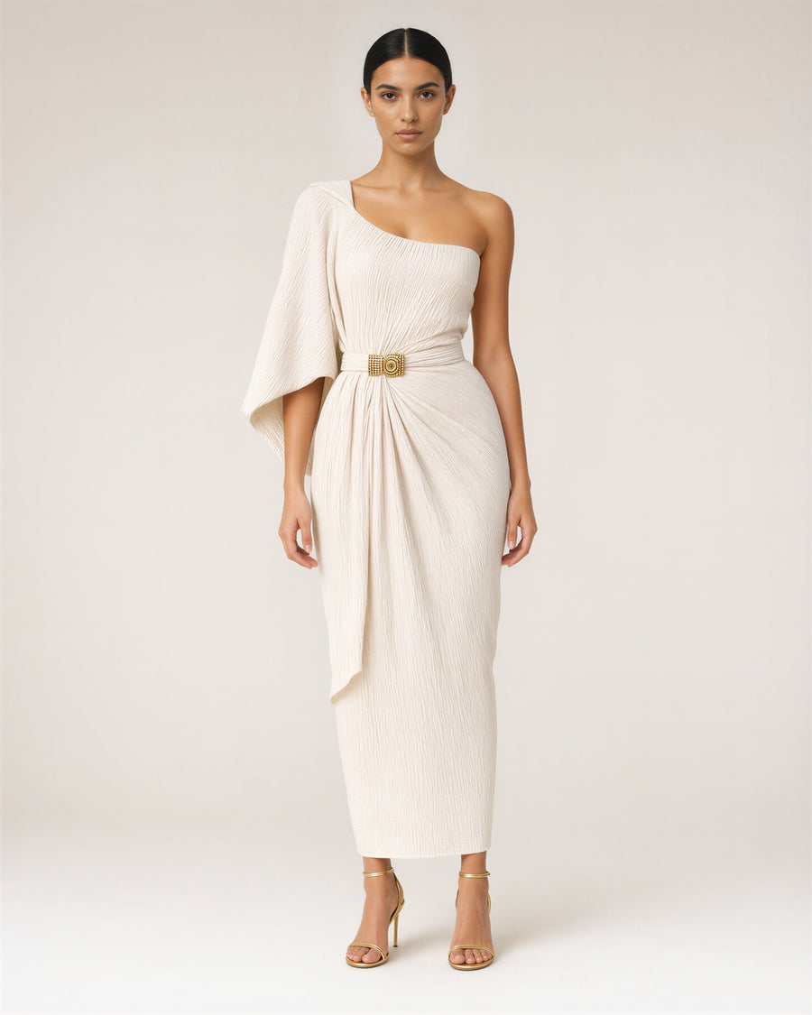 Flavia One Shoulder Maxi Dress