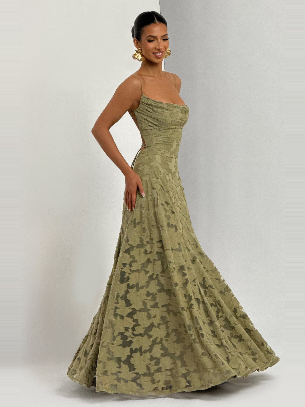 Francis Floral Burnout Maxi Dress — Svelte Chic