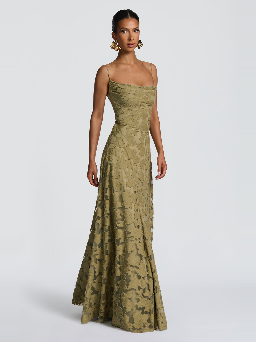 Francis Floral Burnout Maxi Dress — Svelte Chic