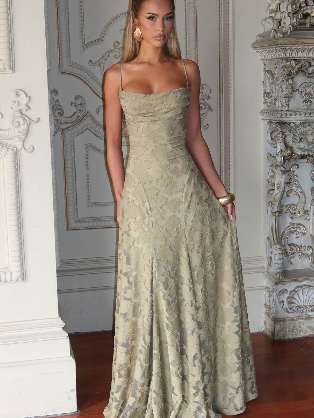 Francis Floral Burnout Maxi Dress — Svelte Chic