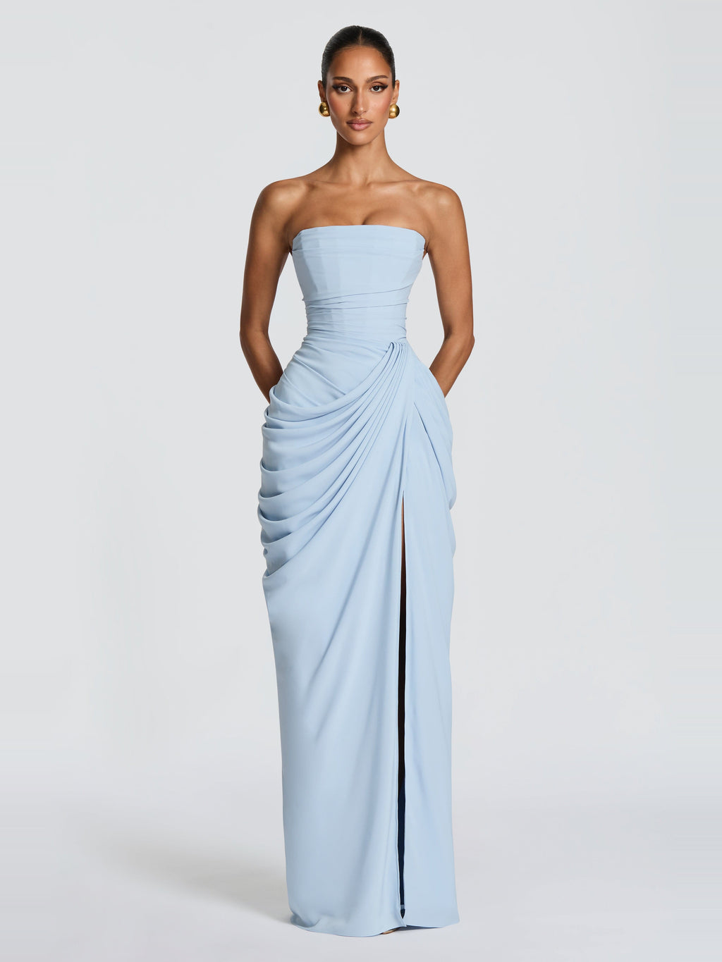 Soleil Corset Detail Maxi Dress — Svelte Chic