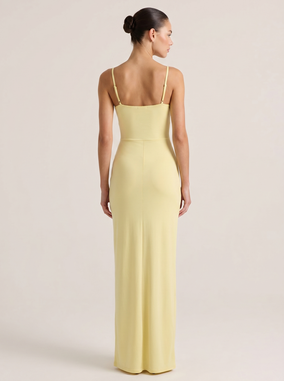 Picot Trim Slip Maxi Dress — Svelte Chic