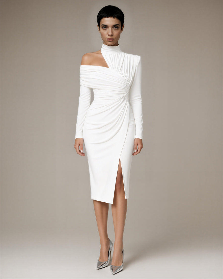 Ileana Draped Midi Dress