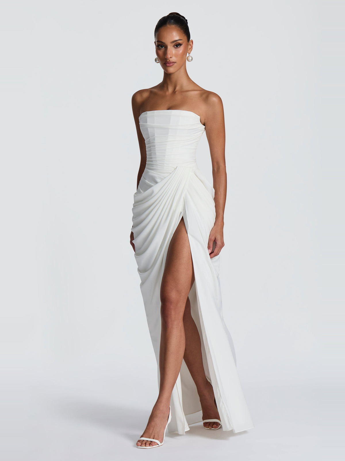 Soleil Corset Detail Maxi Dress — Svelte Chic