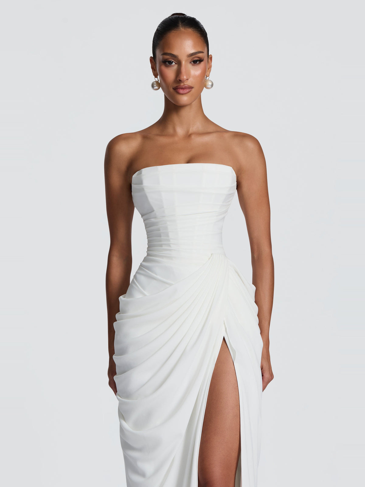 Soleil Corset Detail Maxi Dress — Svelte Chic