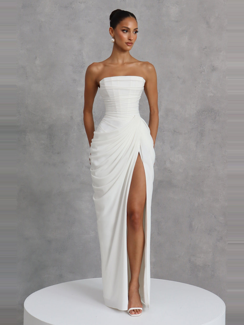 Soleil Corset Detail Maxi Dress — Svelte Chic