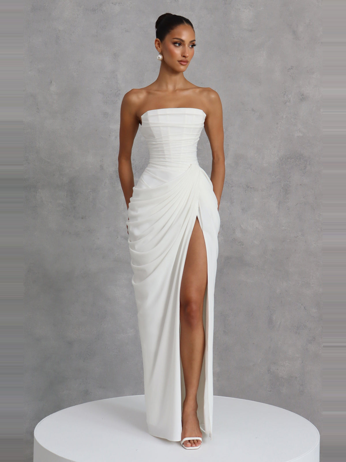 Soleil Corset Detail Maxi Dress — Svelte Chic