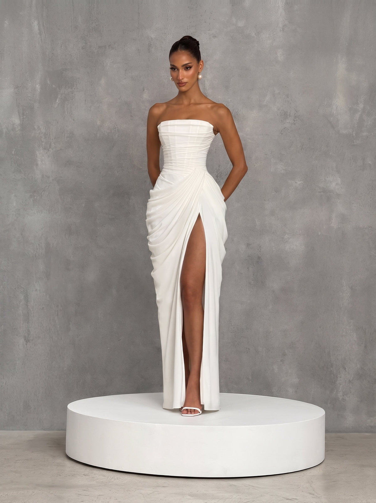 Soleil Corset Detail Maxi Dress — Svelte Chic