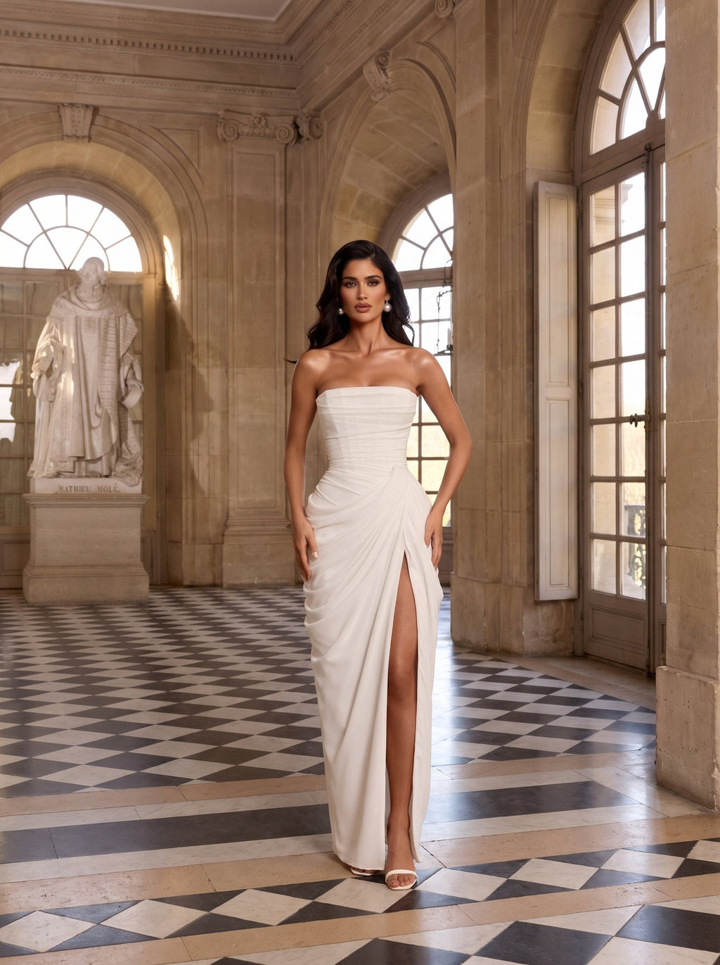 Soleil Corset Detail Maxi Dress — Svelte Chic