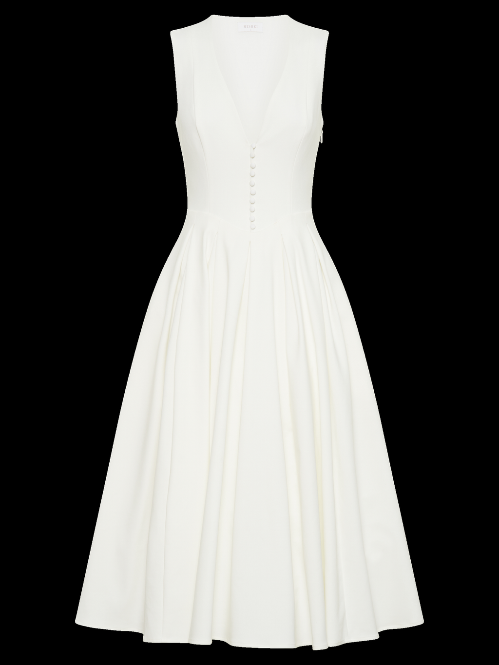 Keely Cotton Sleeveless Midi Dress — Svelte Chic
