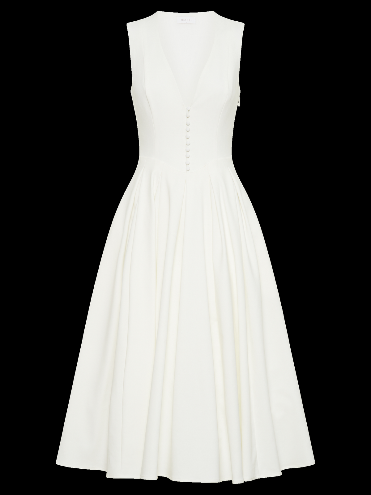Keely Cotton Sleeveless Midi Dress — Svelte Chic