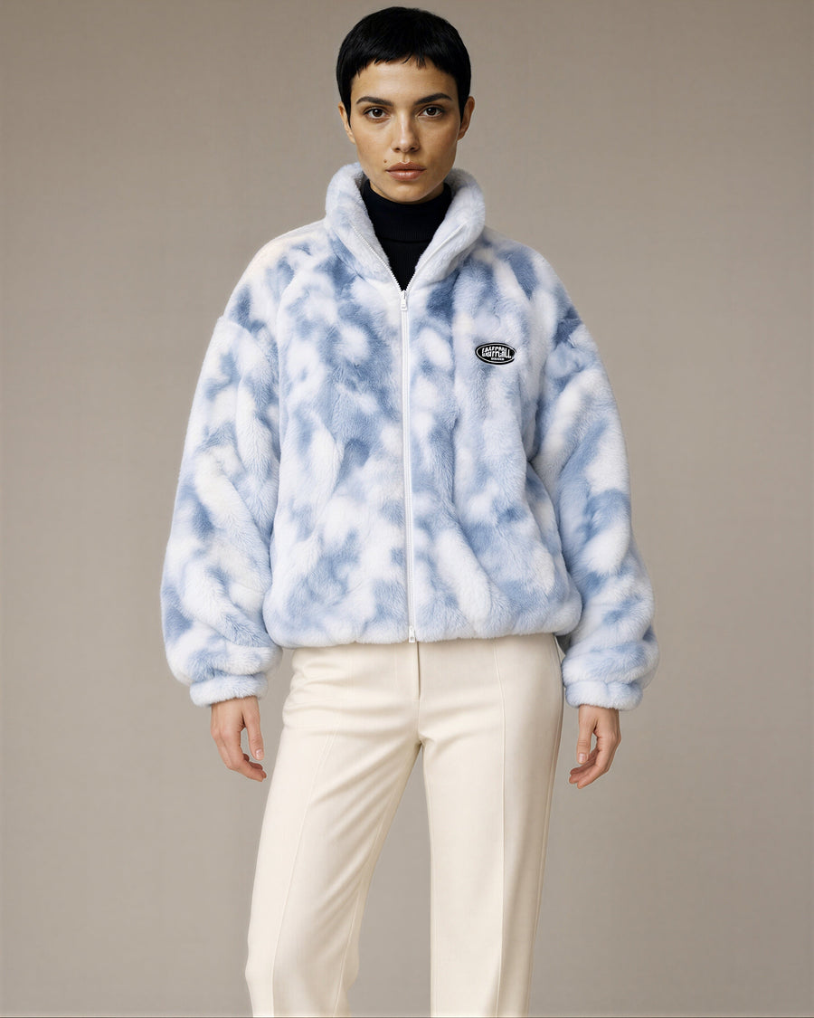 Laila Tie Dye Plush Jacket