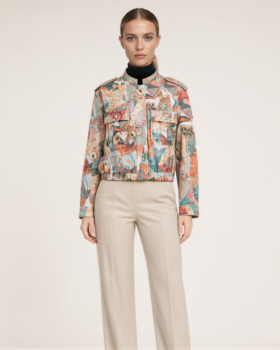Lea Parrot Jacquard Jacket