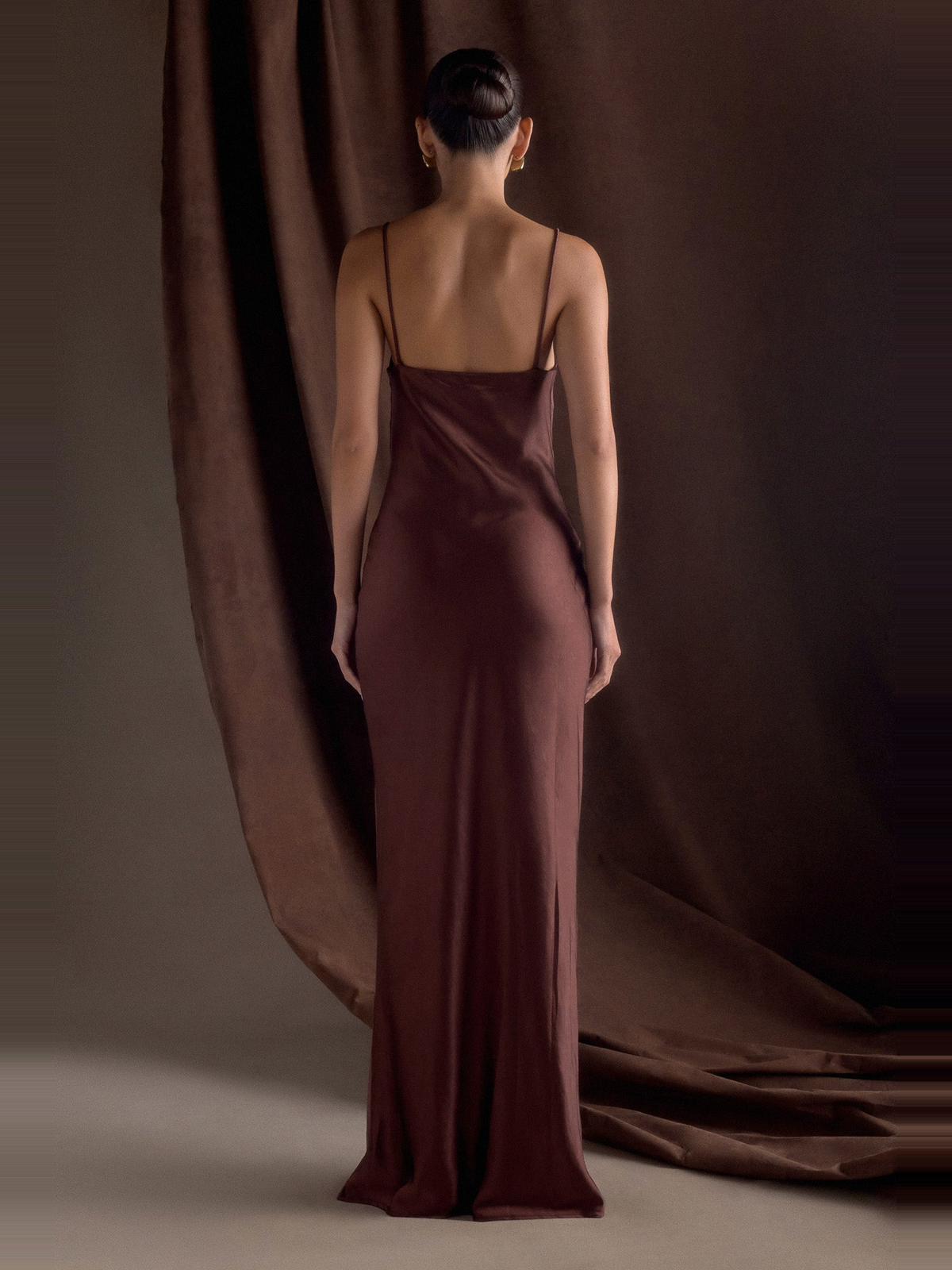 Lilly Sweetheart Satin Maxi Dress — Svelte Chic