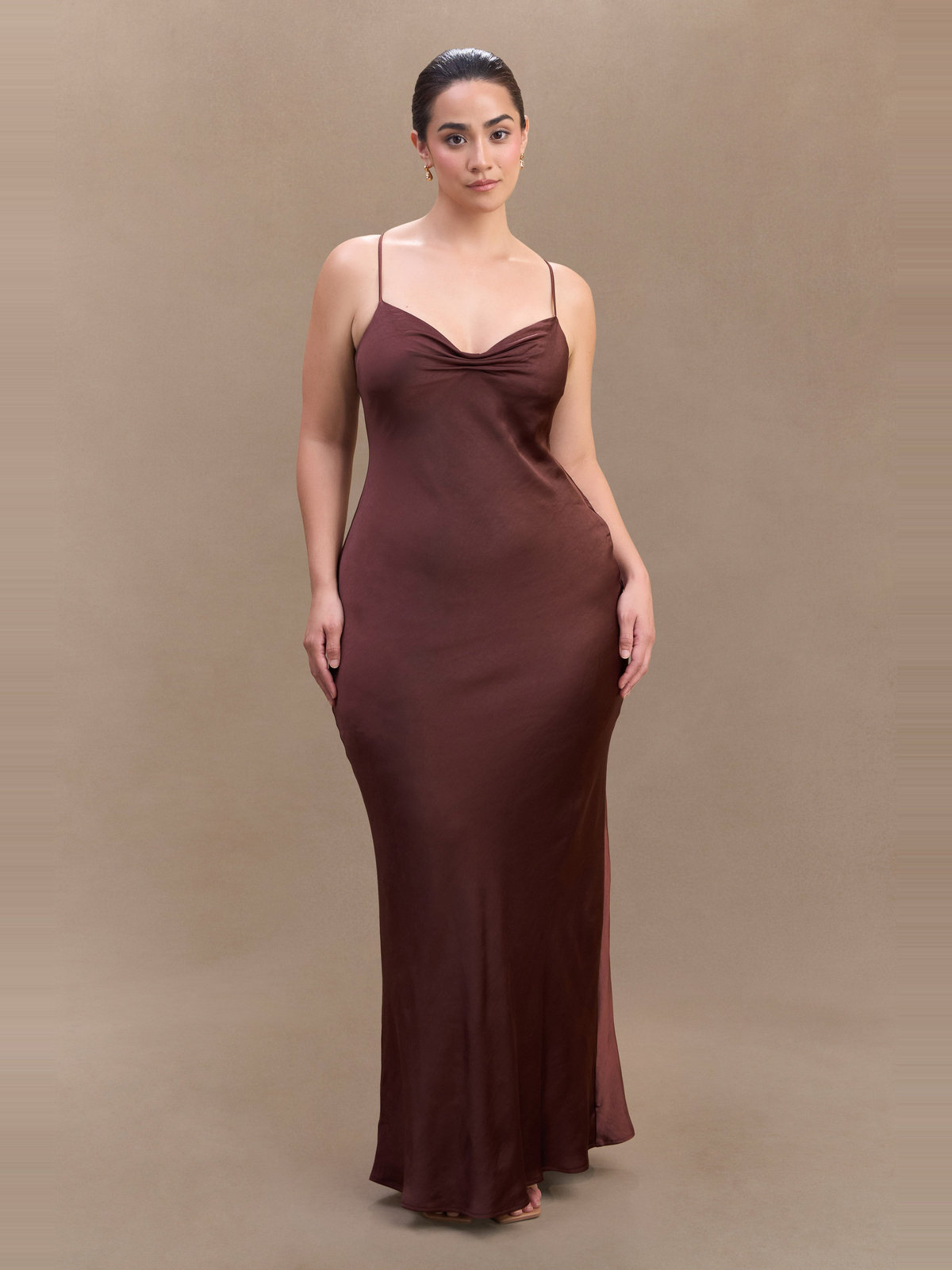 Lilly Sweetheart Satin Maxi Dress — Svelte Chic