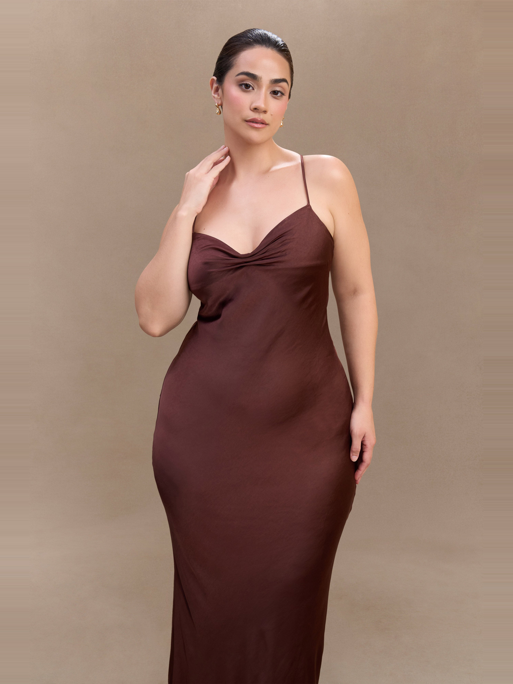 Lilly Sweetheart Satin Maxi Dress — Svelte Chic