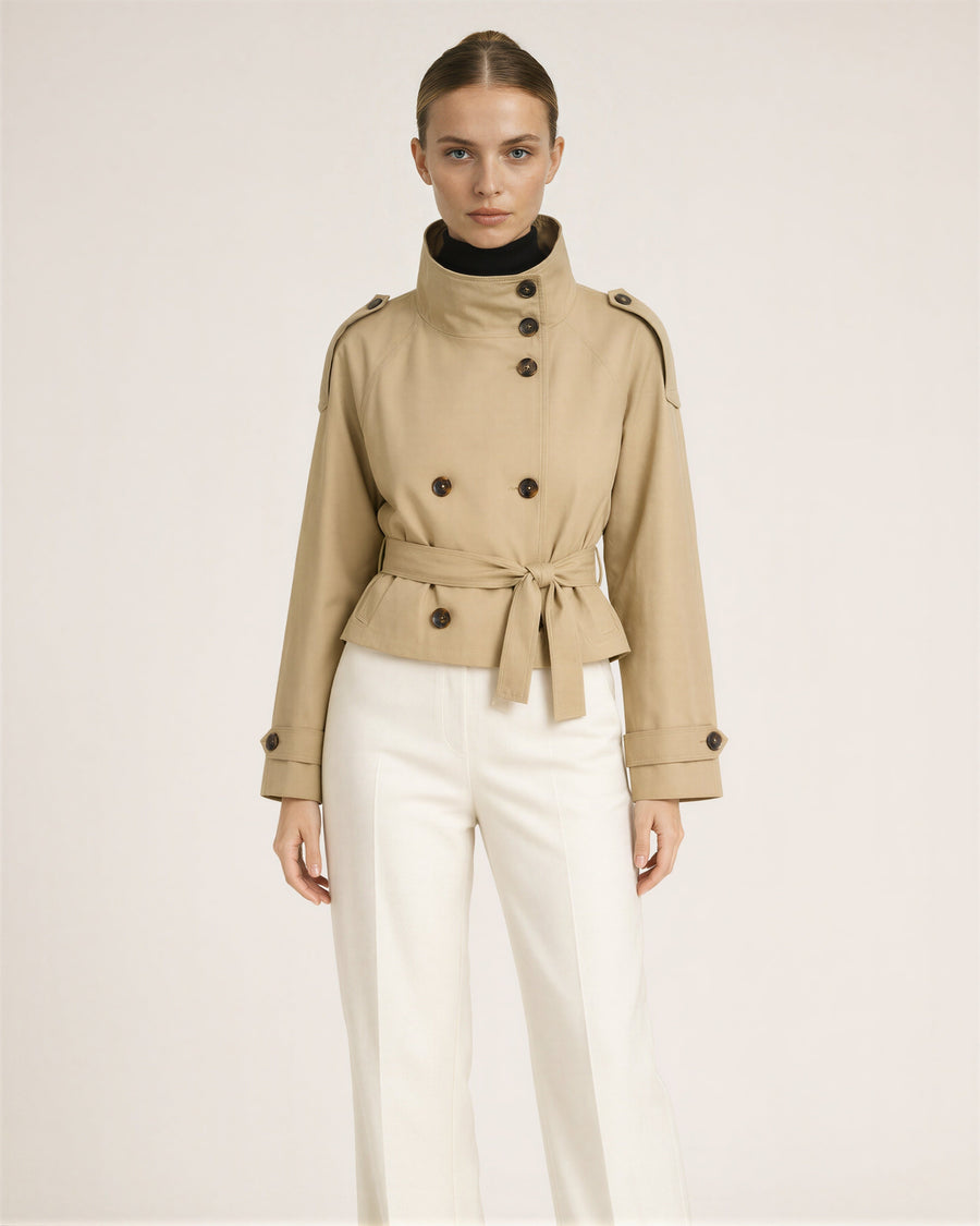 Lorena Cropped Trench Jacket