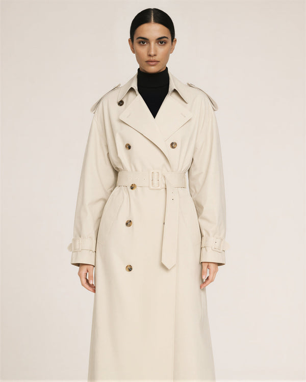 Lorenza Double Breasted Trench Coat