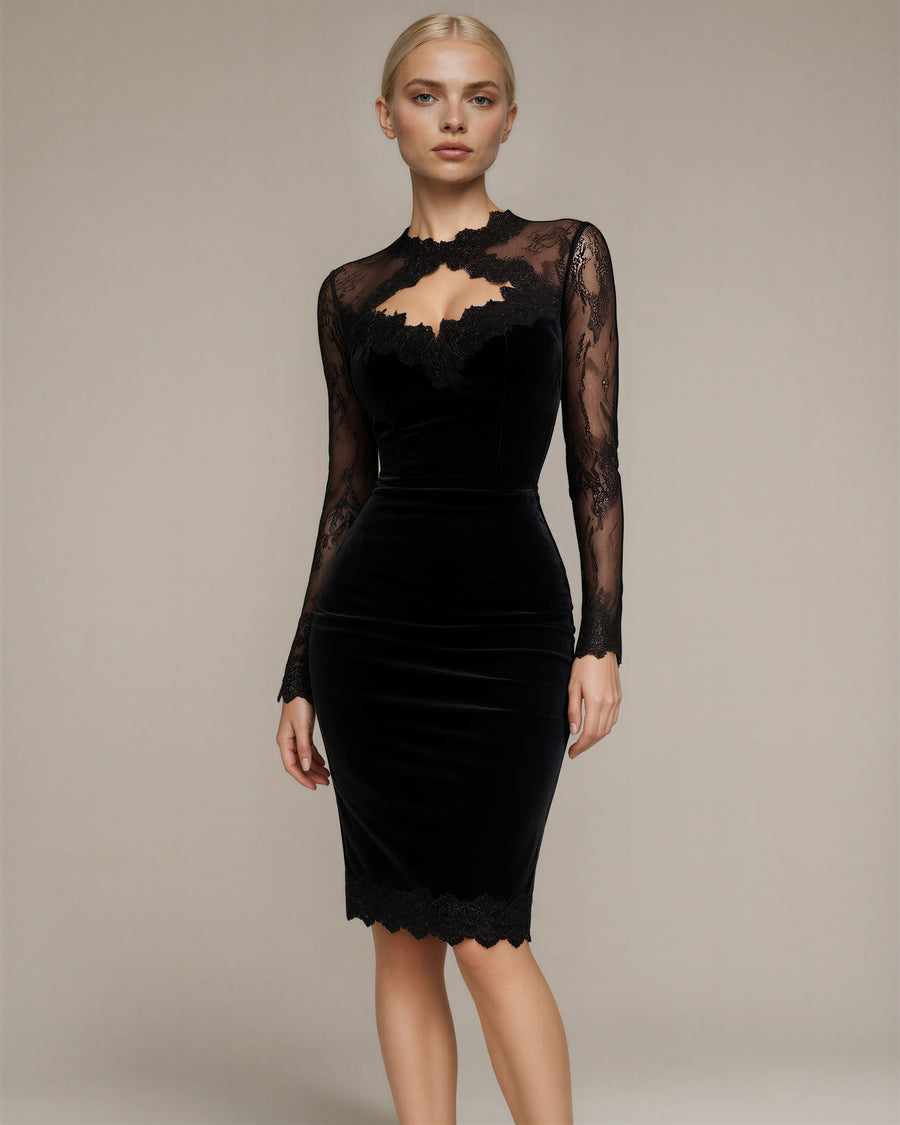 Matilde Velvet Pencil Dress