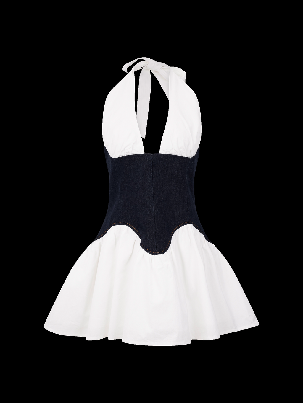 Merlyn Cotton Denim Mini Dress — Svelte Chic