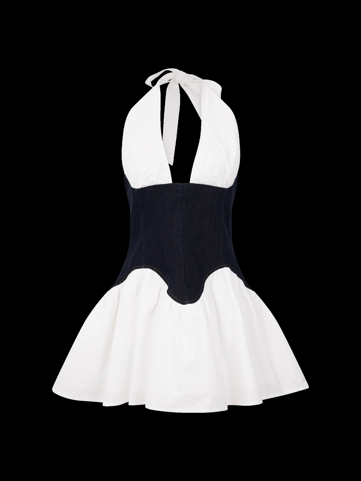 Merlyn Cotton Denim Mini Dress — Svelte Chic