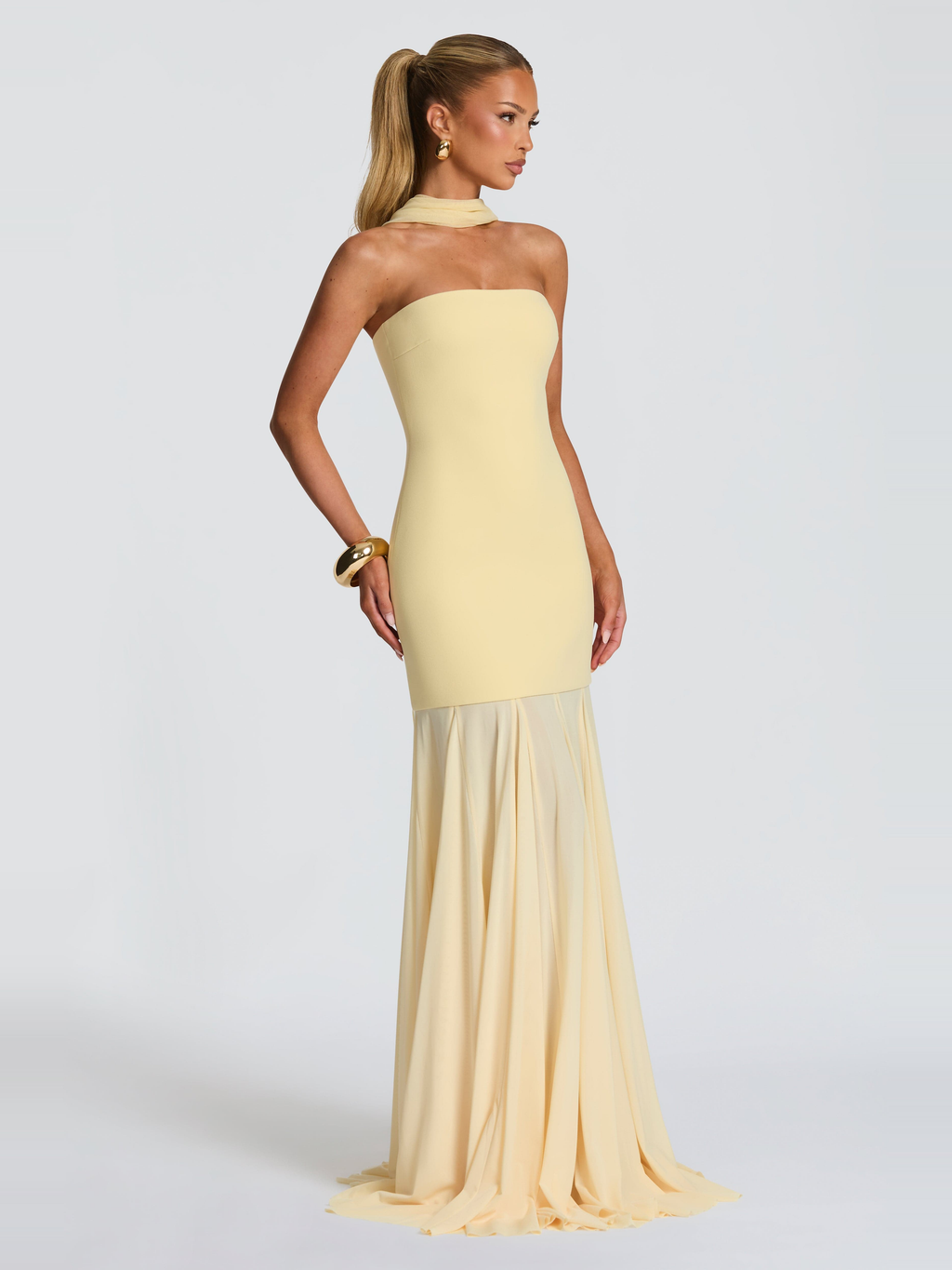 Merritt Strapless Tulle Maxi Dress — Svelte Chic