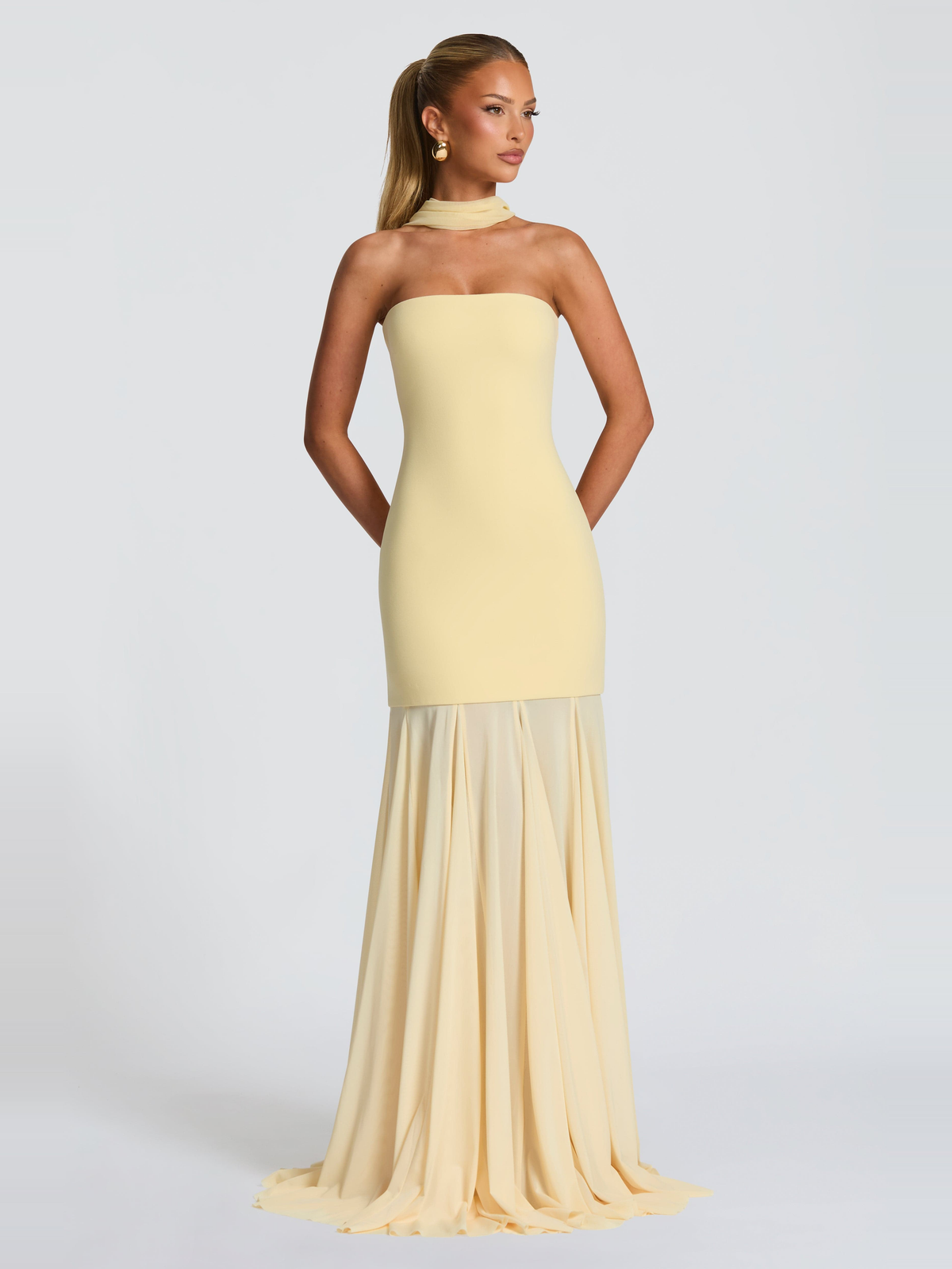 Merritt Strapless Tulle Maxi Dress — Svelte Chic